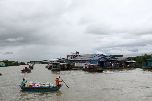 Tonlės Sidro Ežeras, Kambodža, Plaukiojantys Namai, Plaukiojantys Namai