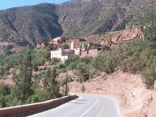 Viršuje, Atlasas, Kalnai, Kalnų Kaimas, Kraštovaizdis, Col Tizi Ntichka, Kelias Į Ouarzazatą