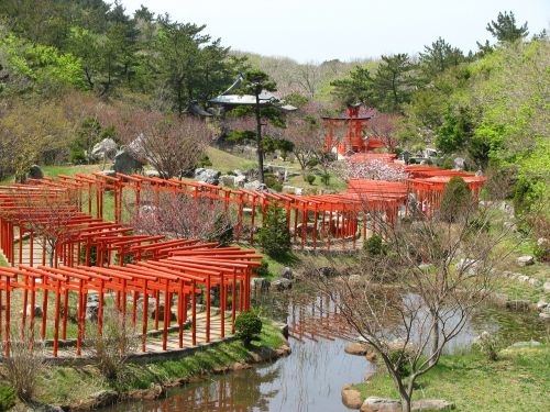 Torija, Raudona, Šventykla, Japonija, Takayama Inari