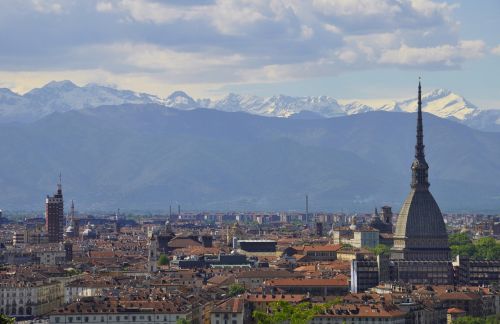 Torino,  Panoraminis,  Didelis Miestas,  Architektūra,  Kelionė,  Horizontas,  Dangus,  Kraštovaizdis,  Italy,  Be Honoraro Mokesčio
