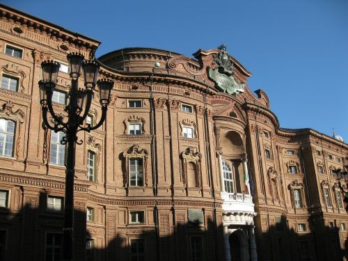 Torino, Palazzo Carignano, Piazza Carignano, Parlamento Turimas Kapitalas