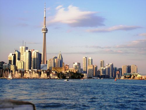 Toronto, Panorama, Miesto Panorama, Dangoraižis, Miesto, Verslas, Ežeras, Panorama, Dangus, Debesys, Harbourfront, Highrise, Kranto, Kanados, Ontarijas, Kanada