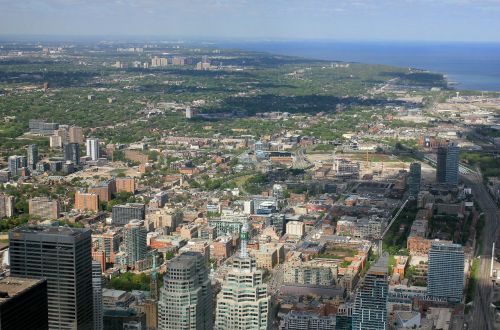 Toronto, Dangoraižiai, Miesto Panorama, Miestas, Metropole, Kanada, Ontarijas, Pastatai, Krantas