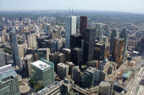 Toronto, Kanada, Panorama, Architektūra, Vaizdas Iš Cn Bokšto