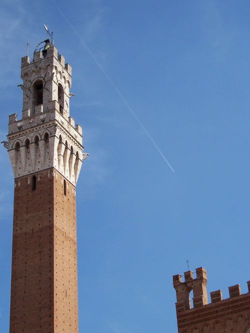 Torre, Siena, Viduramžių Bokštas, Toskana, Italy, Lėktuvas, Viduramžiai, Valdžia, Paminklas