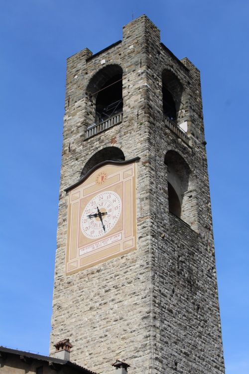 Torre, Bergamo, Didelis Miestas, Istorinis Centras, Bergamo Alta, Lombardija, Italy