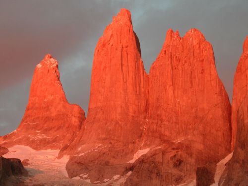 Torres Del Paine, Kalnai, Granitas, Granito Uolos, Čile, Saulėtekis