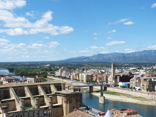 Tortosa, Catalunya, Ebro Upė, Vaizdas, Panorama