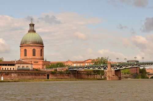 Toulouse, Pont Saint Pierre, Garonne, Kupolo Ligoninės Kapas