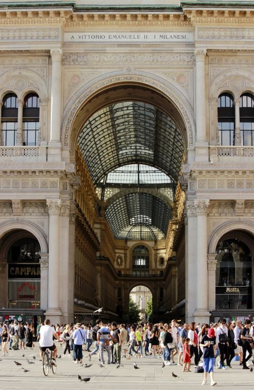 Turizmas, Milanas, Apsipirkimas, Galerijos, Prekybos Centras, Architektūra, Mada, Italy