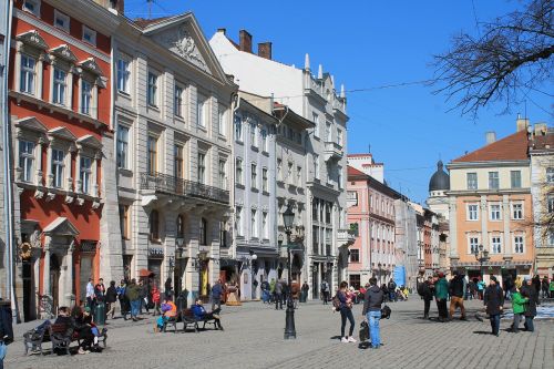 Turizmas,  Architektūra,  Ukraina,  Lviv,  Senamiestis,  Turgaus Aikštė,  Kelionė,  Be Honoraro Mokesčio