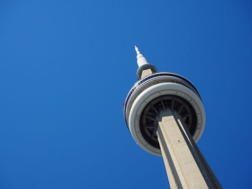 Bokštas, Mėlynas Dangus, Toronto, Kanada, Aukštas