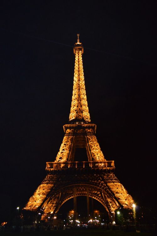 Bokštas, Eifelio Bokštas, Eifelis, Paris, Naktis, Architektūra