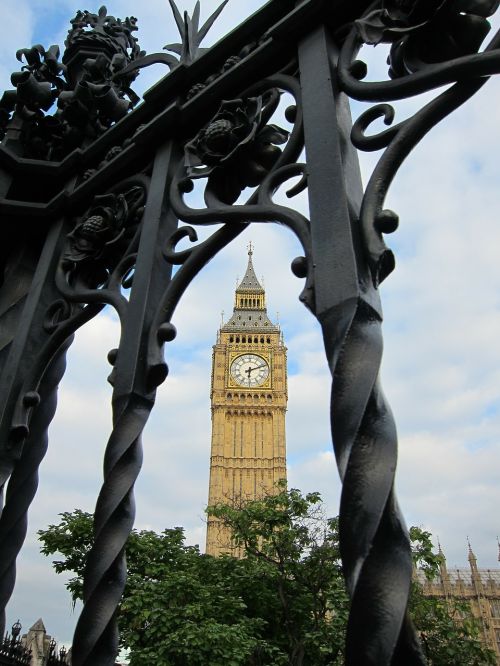 Bokštas, Laikrodis, Didysis Benas, Anglija, Londonas, Geležis, Metalas, Architektūra