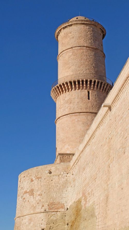 Bokštas, Fortas, Tvirtovė, Viduramžių, Pastatas, Architektūra, Marseille, Saint Jean
