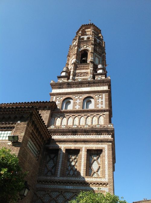 Bokštas, Ispanų Kaimas, Barcelona, Statyba, Bažnyčia