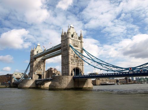 Bokšto Tiltas, Londonas, Thames, Anglija, Architektūra, Orientyras, Britanija, Vanduo, Tiltas, Upė, Žinomas