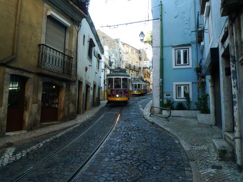 Miestas, Lisbonas, Tramvajus, Portugal, Architektūra, Europa, Kelionė, Lisboa