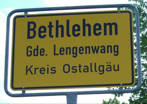 Miesto Ženklas, Allgäu, Vokietija, Bethlehem, Lengenwang, Ostallgäu