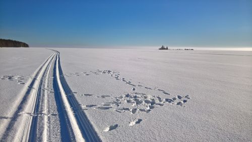 Trasa, Slidinėjimas, Žiema