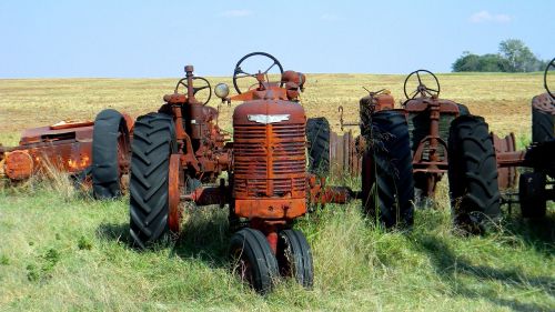 Traktorius, Ūkis, Kaimas, Įranga, Žemės Ūkio, Ūkininkas, Auginimas, Kraštovaizdis