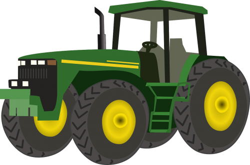 Traktorius, Žemdirbystė, Ūkis, Ūkininkavimas, Kombainas, Kaimas, Mašinos, Nemokama Vektorinė Grafika