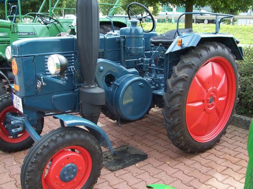 Traktorius, Oldtimer, Lanz, Žemės Ūkio Technika, Ūkis