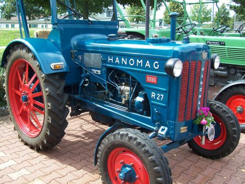 Traktorius, Oldtimer, Hanomag, Žemės Ūkio Technika, Ūkis