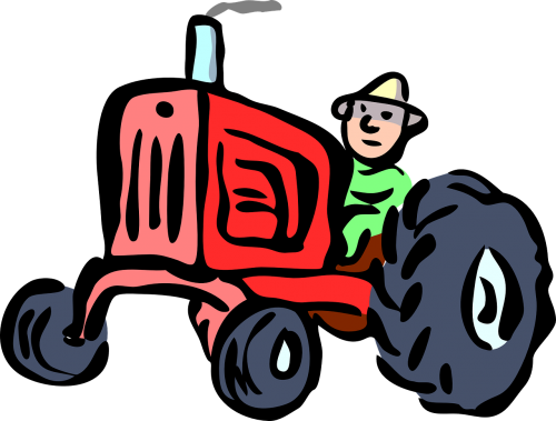 Traktorius, Ūkis, Ūkininkas, Įranga, Ūkininkavimas, Mašina, Gabenimas, Važiuoti, Žemdirbystė, Transporto Priemonė, Nemokama Vektorinė Grafika