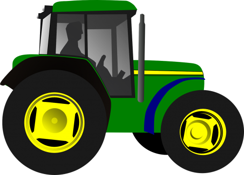 Traktorius, Žemdirbystė, Ūkis, Ūkininkas, Ūkininkavimas, Derlius, Pasėlių, Žemės Ūkio, Įranga, Mašinos, Mašina, Transporto Priemonė, Darbo, Nemokama Vektorinė Grafika