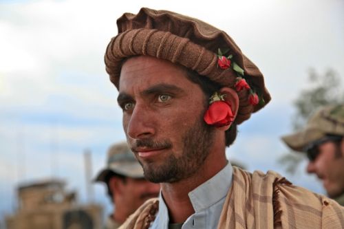 Tradicija, Vyras, Galvos Apdangalai, Tradicinis, Afganistanas, Arabiškas, Gėlės