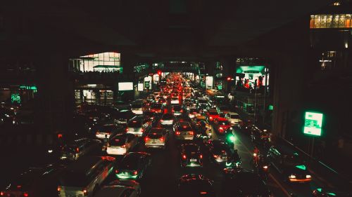 Eismas, Bangkokas, Siam, Transportas, Kelias, Automobilis, Gatvė, Metropolis, Miestas, Asija