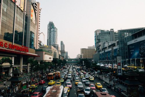 Eismas, Bangkokas, Miestas, Tailandas, Kelionė, Transportas, Kelias, Architektūra