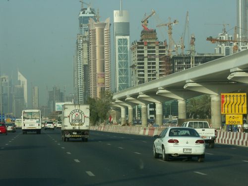 Eismas, Kelias, Dubai, Uae, U E E, Automobiliai, Transporto Priemonės, Dangoraižis, Dangoraižiai, Svetainė