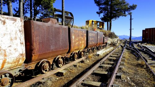 Traukinys, Miner, Infrastruktūra, Geležinkelio Įranga, Geležinkelis, Turistinis Traukinys, Vagonas, Per, Geležinkelis, Neklaužada, Plienas, Transportas, Bėgiai, Ratai, Geležis