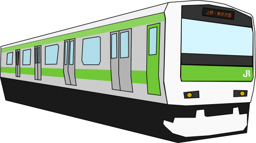 Traukinys, Gabenimas, Tramvajus, Žalias, Japonija, Tokyo, Nemokama Vektorinė Grafika