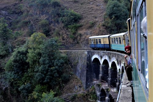 Traukinys, Viadukas, Shimla, Indija, Kelionė, Arkos
