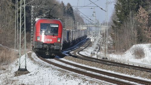 Traukinys,  Geležinkelio Linija,  Geležinkelis,  Transporto Sistema,  Žiema,  Sniegas,  Eismas,  Be Honoraro Mokesčio