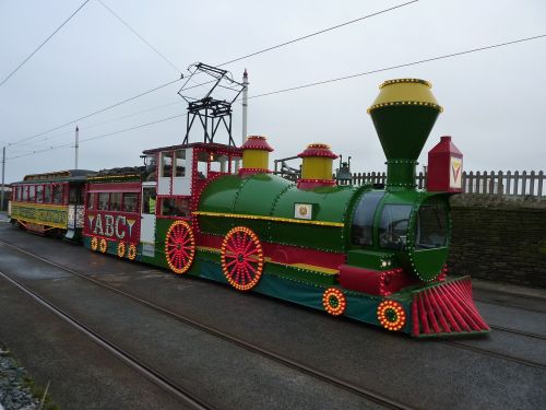 Traukinys, Apšviestas, Tramvajus, Vakarinis Traukinys, Pajūryje, Blackpool