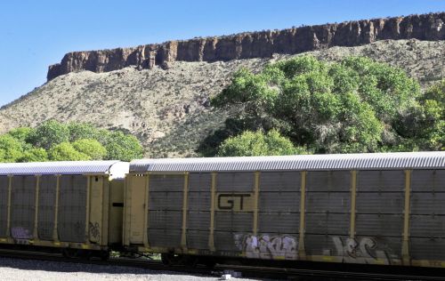 Traukinys,  Traukiniai & Nbsp,  Automobiliai,  Dykuma,  Geležinkelis,  Arizona,  Kalnai,  Traukiniai Dykumoje