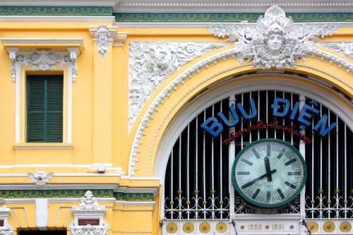 Traukinių Stotis, Laikrodis, Architektūra, Miestas, Senas, Vietnamas, Saigon, Hcmc