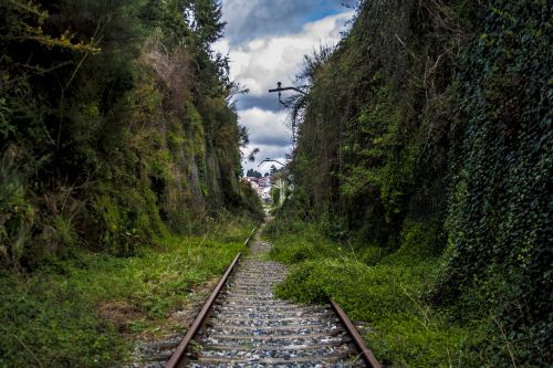 Traukinio Bėgiai, Įsiveržė, Traukinys, Geležinkelis, Bėgiai, Galicia