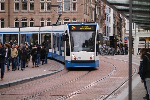 Tramvajus, Amsterdamas, Viešasis Transportas, Nyderlandai, Keleiviai, Turizmas