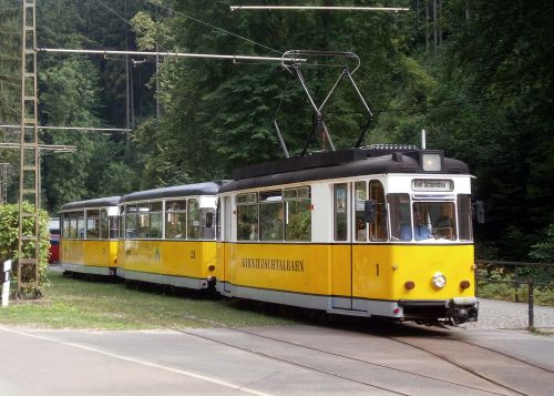 Tramvajus, Eismas, Transportas, Traukinys, Kirnitzschtal, Kirnitzschtalbahn, Saksonijos Šveicarija, Blogas Schandau