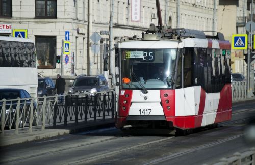 Tramvajus, Sankt Peterburgo Rusija, Transportas