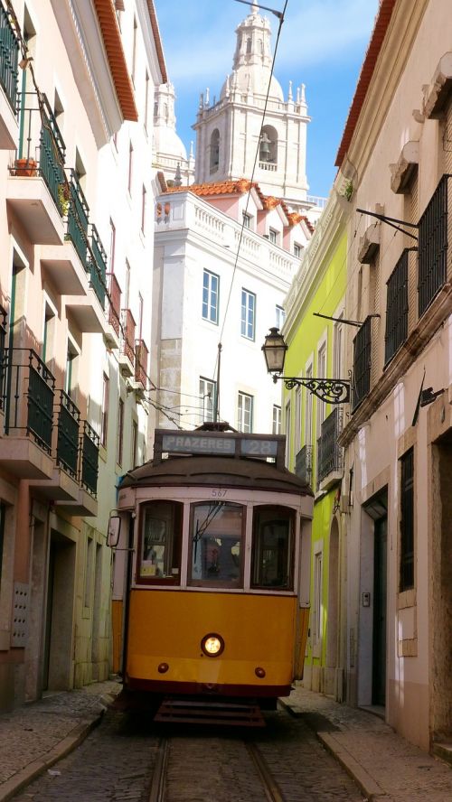 Tramvajus, Transporto Priemonė, Senamiestis, Lisbonas, Architektūra