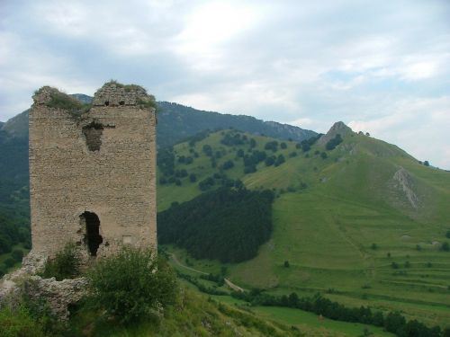 Transilvanija, Rimetea, Pilies Griuvėsiai, Gamta, Miškas, Pilis