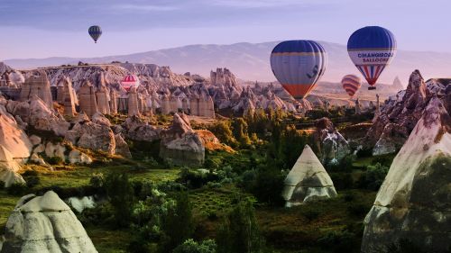 Kelionė, Baliono Skrydis, Konkursas, Cappadocia, Gamta, Turkija, Akmenys