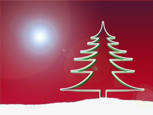 Medis, Kalėdų Eglutė, Siluetas, Adventas, Kalėdos, Kalėdinis Atvirukas