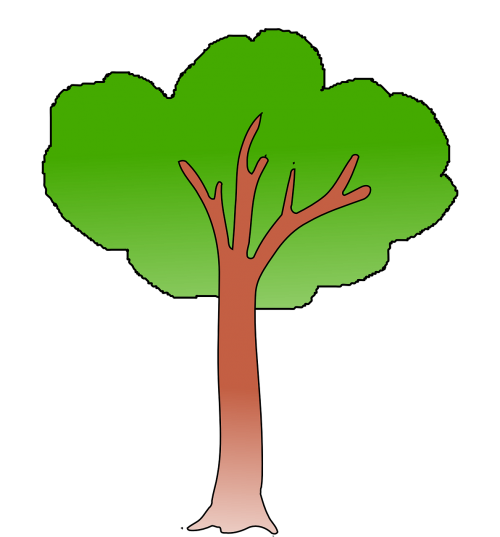 Medis, Žalias, Bagažinė, Nemokama Vektorinė Grafika